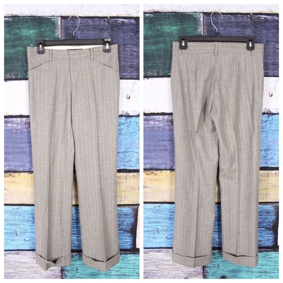 Ralph Lauren Black Label Pants - Ralph Lauren Striped Wool Cashmere Pants